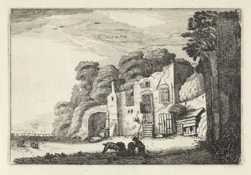 Landscape with the Prodigal Son among the Pigs (series title: Landscapes, Amenissimae Aliquot Requculae)