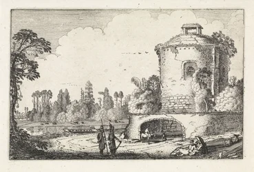 Landscape with a Round Tower (series title: Landscapes, Amenissimae aliquot requculae)