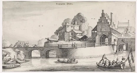 City Gate with Bridge over the Water (series title: Pleasant Landscapes and Delightful Sights)