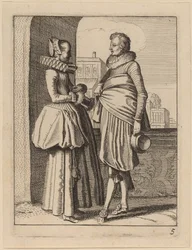 Two Figures in Costume