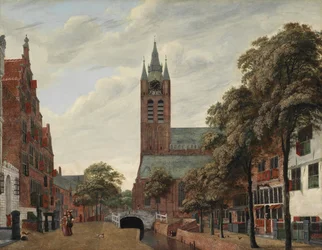 View of the Oude Delft Canal, Delft