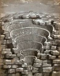 Map of Hell, Illustration from Dante
