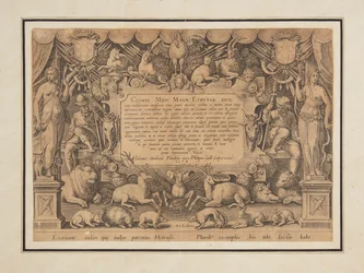 Dedicatory Page of the Set "Mediceae familiae rerum feliciter gestarum Victoria et triumphi"