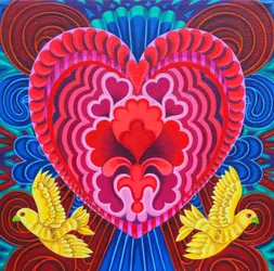Heart and birds, 2016