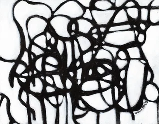Composition in Harmony with Black Lines, c.2020