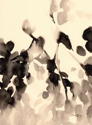 Leaves Abstract in Ink II, c.2019