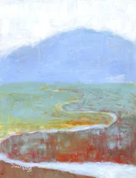 Mountainscape with Slough and Wildflowers for Annabelle