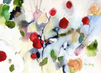 Rose Hips at Christmas II, c. 2016