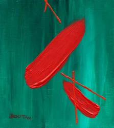 Bold Red Strokes