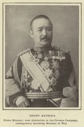 Count Katsura, Prime Minister; won distinction in the Chinese Campaign, subsequently becoming Minister of War