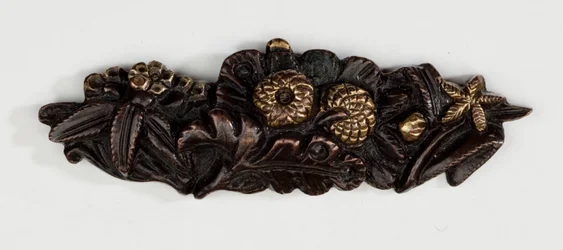 Menuki, or Grip Ornament, in the Form of a Floral Arrangement