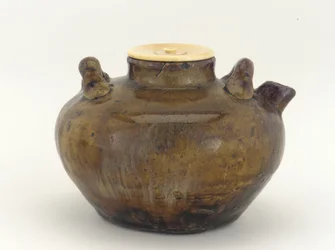 Mino or Seto ware ewer, used as tea caddy