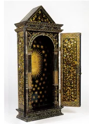 Namban Christian Portable Shrine, Designed to Contain a Religious Statuette