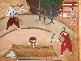 Osakazu Byobu - Japanese Eight-Panel Folding Screen