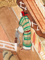 Osakazu Byobu - Japanese eight-panel folding screen