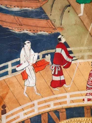 Osakazu Byobu - Japanese eight-panel folding screen