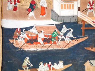 Osakazu Byobu - Japanese eight-panel folding screen