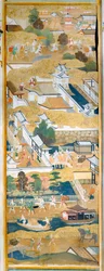 Osakazu Byobu - Japanese eight-panel folding screen