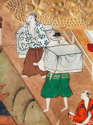 Osakazu Byobu - Japanese eight-panel folding screen