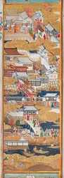 Osakazu Byobu - Japanese eight-panel folding screen