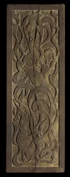 Panel with low-relief carving of Buddhist apsaras