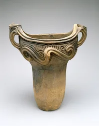 Pot with Whorl Design
