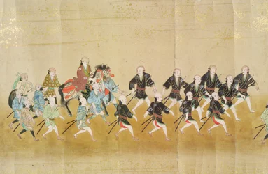 Sixth Korean Embassy to Japan at the time of Tokugawa Ietsunas succession in 1651, possibly by Kano Masunobu 1655-57