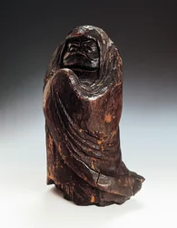 Statuette depicting Daruma (Bodhidharma, Founder and first patriarch of Zen)