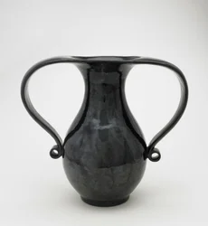 Vase in Mimikuchi Form, Seto, Kyoto-fu or Aichi Prefecture, Edo Period or Meiji Era