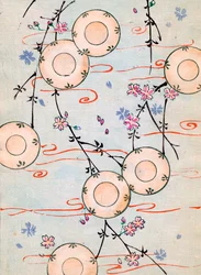 Lanterns in a Blooming Cherry Tree