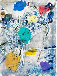 Fleur De Sel No. 09 Blue Colorful Monotype