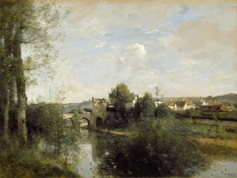 Seine and Old Bridge at Limay