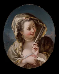 A Woman With A Fan
