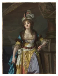 Portrait of a Lady in Turkish Fancy Dress