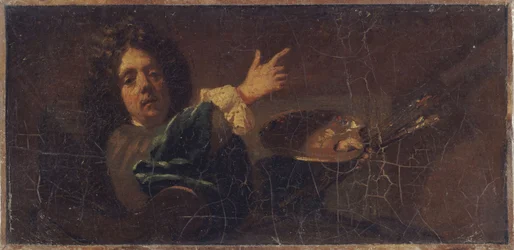 Self-portrait by Jean-Baptiste Jouvenet. Reduction of the painting in the Musée de Rouen