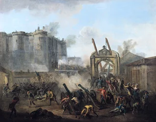 The storming of the Bastille on 14th July 1789