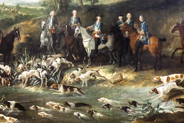 Louis XV Hunting Deer in the Forest of Saint-Germain, 1730
