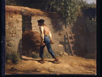 Peasant With A Wheelbarrow