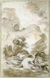 Angelica reaches the Shore Where the Hermit Lies in Wait