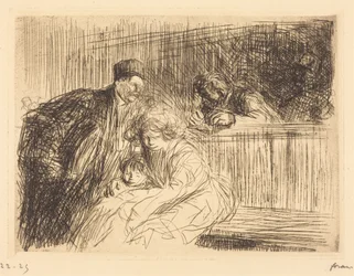 The Lawyer Talking to the Prisoner (second plate)