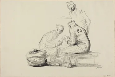 Poilu and German Prisoners
