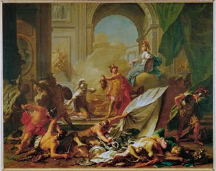 Perseus Petrifies Phineus and His Companions with the Head of Medusa