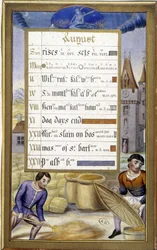 The Harvest (Sign of the Virgin) (Facsimile of the Hours of Anne of Brittany)