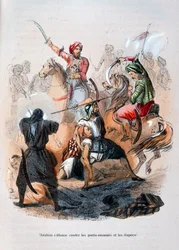 Ibrahim Pasha Fighting the Wahabis, Saudi Arabia