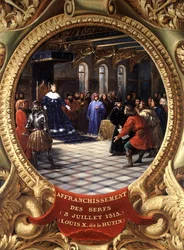 Louis X the Stubborn, King of Navarre, Enfranchising the Serfs, 3rd July 1315