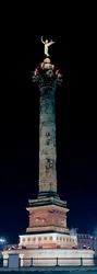 View of the Column of July on Place de la Bastille in Paris