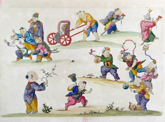 Drawing from a Chinese Vase: Children