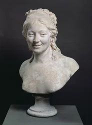Portrait bust of Madame Houdon, the wife of the artist, 1786
