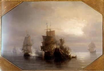 Naval combat of the knight Marc-Antoine de Saint-Pol Hecourt, 31/10/1705