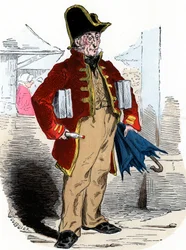 Man selling eau de Cologne